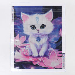 Алмазная вышивка полное заполнение «Пушистик», 30×40 см, на холсте