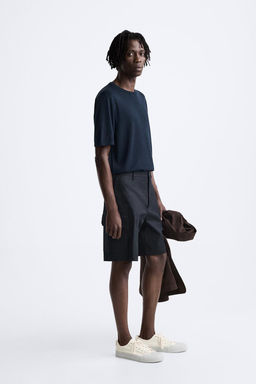 KNIT COTTON - SILK T-SHIRT - Zara фото 4
