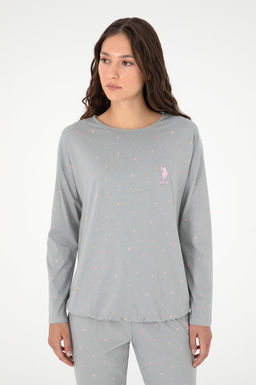 Женский серый пижамный комплект Неожиданная скидка в корзине - U.s. polo assn фото 3