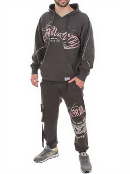 2622/7362 GRAY Костюм спортивный мужской (75% хлопок, 20% полиэстер, 5% спандекс) - Fashion фото 4