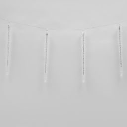 ULD-E3005-300/DTK BLUE IP44 ICICLE Занавес светодиодный фигурный Сосульки, соединяемый, 2,7х0,42м. 10 подвесов. Синий свет. Провод прозрачный. TM Uniel. - Volpe фото 2