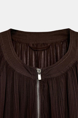 PLEATED ORGANZA JACKET - Zara фото 7