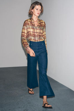 JEANS ZW COLLECTION WIDE LEG HIGH-WAIST - Zara фото 9