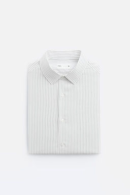 STRIPED COTTON - LYOCELL SHIRT - Zara фото 9