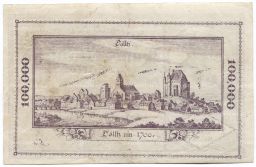 100000 марок 1923 года Германия Нотгельд (Бад-Тёльц)