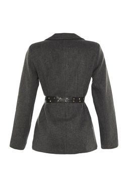 TRENDYOLMILLA Krem Kase Kemerli Dokuma Blazer Ceket TWOAW23CE00024  фото 8