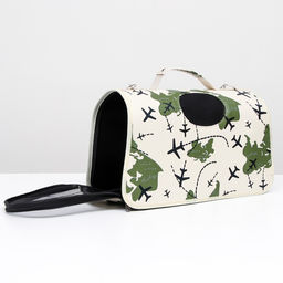 Сумка - переноска для животных Самолеты, каркасная, размер M, 40 х 21 х 27 см - Пижон фото 2