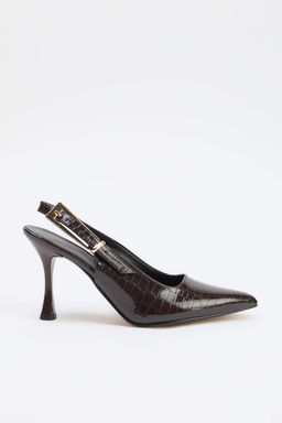 Siyah Rugan 9 cm Kad?n Klasik Topuklu Ayakkab? TAKSS26TO00044 - Trendyolmilla фото 6