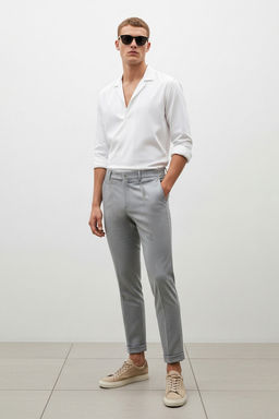 TRENDYOL MAN Siyah Italyan Kesim Pileli Klasik Duble Paca Kumas Pantolon TMNSS24PL00022 - Trendyolmilla фото 7
