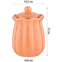 БАНКА ДЛЯ СЫПУЧИХ ПРОДУКТОВ КОЛЛЕКЦИЯ MOSAIC 650 МЛ 10,5*10,5*15СМ - Lefard фото 3