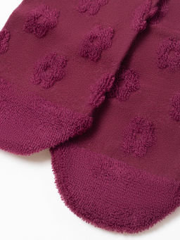 Цена за 2 пары CONTE COMFORT Махровые носки из хлопка с объемными рисунками лиловый - Conte elegant фото 5