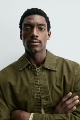 SOBRECAMISA RELAXED FIT BOLSILLOS / Musgo - Zara фото 5