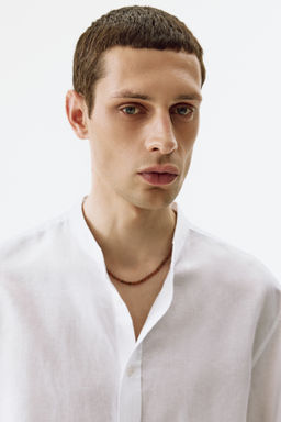 Camisa en mezcla de lino Relaxed Fit - H&m фото 7