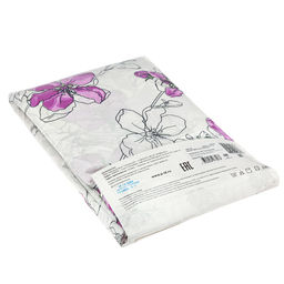 Пододеяльник Евро Макси на кнопках Цветы сакуры белый 240х215см, поплин 115г/м2, хлопок 100%, упаковка классическая ПВХ 28х41см, Домашняя мода (Россия)  фото 3