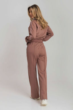 Костюм толстовка и брюки М325349к кофейный - Елена фото 4