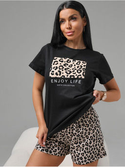 Пижама "Леопард" женская с шортами