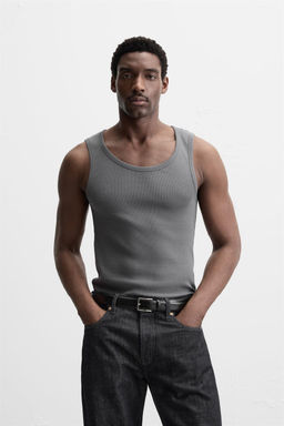 BASIC RIBBED TANK TOP - Zara фото 18