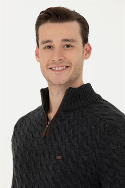 Мужской свитер антрацитового меланжа Неожиданная скидка в корзине - U.s. polo assn фото 2