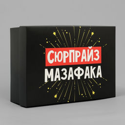 Коробка складная чёрная Сюрпрайз, 21 х 15 х 7 см - Дарите счастье фото 2