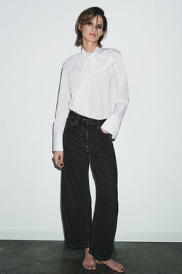 ZW COLLECTION ANKLE BALLOON MID-WAIST JEANS