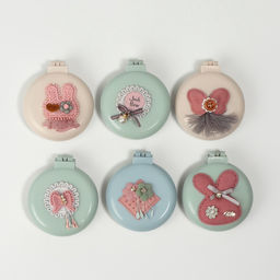 Расчёска массажная «Плюшевые милости», складная, с зеркалом, d=7.5 см, МИКС