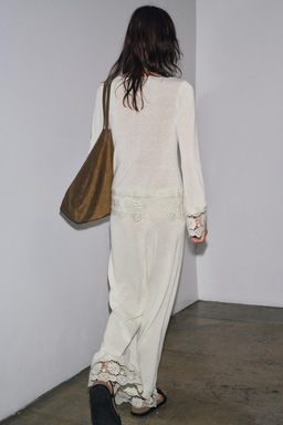 GUIPURE COMBINATION T-SHIRT - Zara фото 3