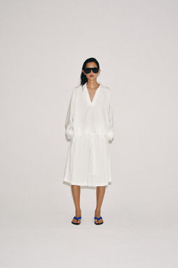 CAMISA OVERSIZE ESTRUCTURA ZW COLLECTION / Blanco roto - Zara фото 3