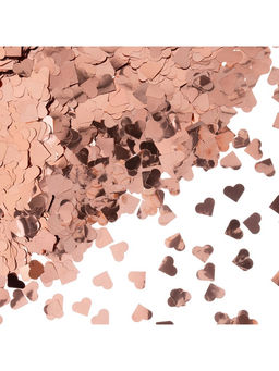 Конфетти Сердце розовое золото, металлик, 1.5 см, 50 г