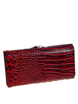 Женское портмоне из искусственной кожи, цвет красный