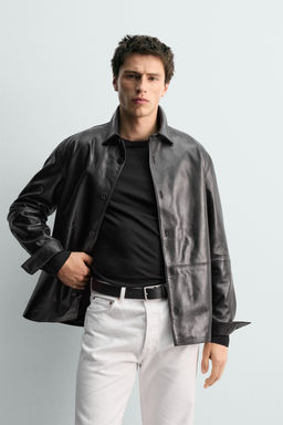 NAPPA LEATHER OVERSHIRT - LIMITED EDITION - Zara фото 2