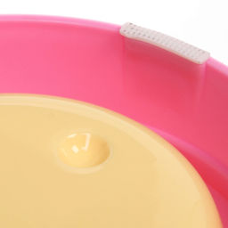 Цена за 3 шт. Миска пластиковая "Рыба моей мечты" 15*4см цвет желто-розовый/180мл