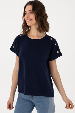 Kad_n Lacivert Ti__rt Sepette S_rpriz _ndirim - U.s. polo assn фото 3