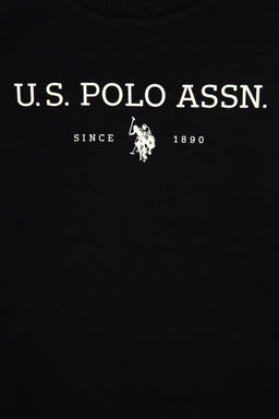 Erkek Гocuk Siyah Bisiklet Yaka Sweatshirt - U.s. polo assn фото 7