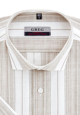 Сорочка мужская короткий рукав GREG 521/101/438/Z