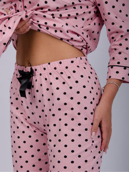 Пижама " Классика" горох, трикотаж