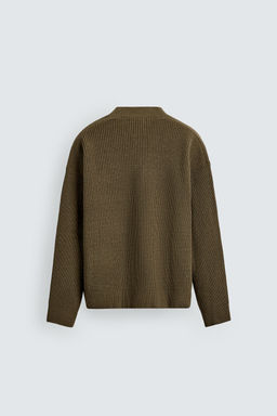 TEXTURED RELAXED FIT CARDIGAN - Zara фото 16