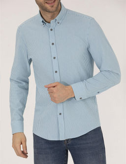 Aqua Slim Fit Uzun Kollu G_mlek - Pierre cardin фото 6