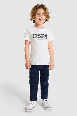 Erkek _ocuk Beyaz Bisiklet Yaka Basic Ti__rt - U.s. polo assn фото 9