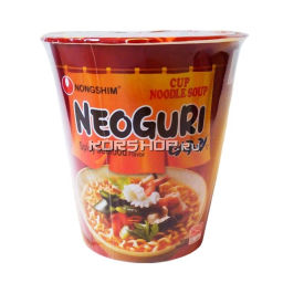 Лапша Неогури острая с морепродуктами/Neoguri Seafood&Spice Nongshim (в стакане), Корея 62 г