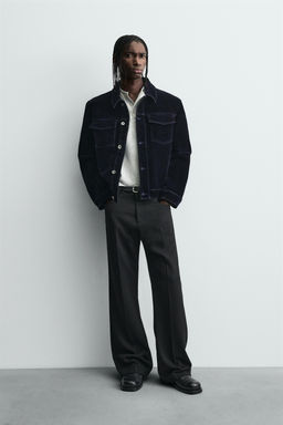 FLOCKED VELVET JACKET