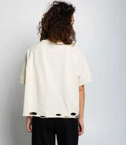 Футболка #КТ01537, светло-бежевый - Dommod фото 3