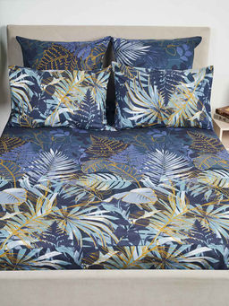 Простыня бязь на резинке - Ночные тропики 160х200х25