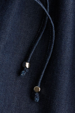 Pantal?n corto en denim con cord?n de ajuste - H&m фото 6