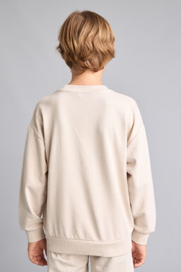 Oversize Bisiklet Yaka Sweatshirt Erkek _ocuk - Defacto фото 5
