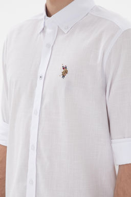 Erkek Beyaz Uzun Kollu Basic G_mlek Sepette S_rpriz _ndirim - U.s. polo assn фото 7