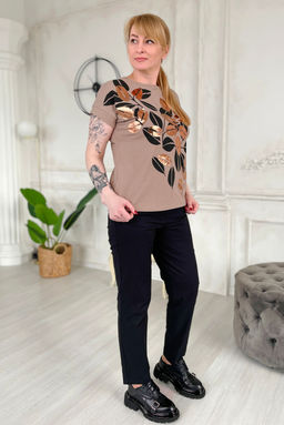 Футболка Rumoda 2145 капучино  фото 3