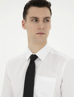 Beyaz Regular Fit Uzun Kollu Basic G_mlek - Pierre cardin фото 2