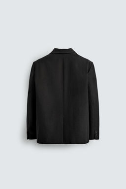 DOUBLE-BREASTED 100% WOOL SUIT BLAZER - Zara фото 7