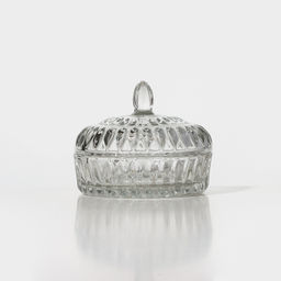 Сахарница ZARRIN, 300 мл, d=13 см, h=11 см, стекло, прозрачная