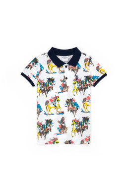 U. S. Polo Assn Белая футболка с воротником-поло для мальчика - U.s. polo assn фото 10
